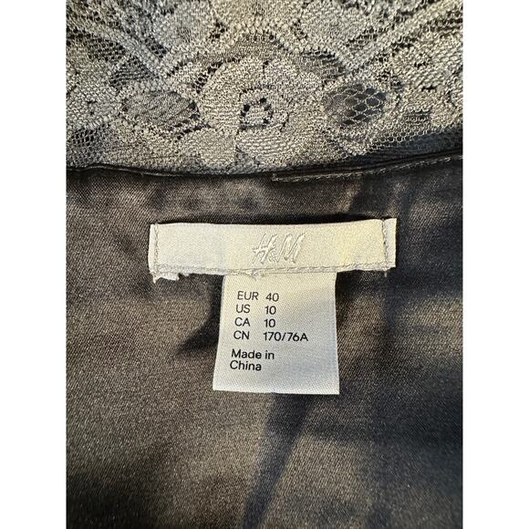 H&M Black Lace Pencil Skirt – Chic Romantic Y2K Officecore Whimsigoth - Picture 8 of 10